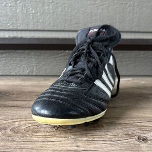 Adidas Men’s  Black and White Soccer Cleats size 10